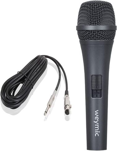 Wm80 Classic Style Dynamic Vocal Instrument with Clean Sound,Metal Body Microphone/w Cable 16.4ft XLR to 1/4'' in Saudi Arabia
