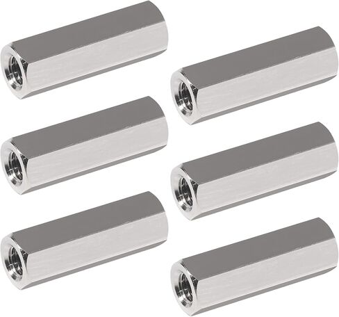 Hex Coupling Nut Pack of 6 M8 X 1.25-Pitch 24 mm Length Metric Coupling Nuts 304 Stainless Steel Rod Coupling Nuts in Saudi Arabia