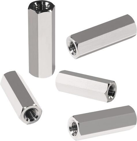 Hex Coupling Nut Pack of 6 M8 X 1.25-Pitch 24 mm Length Metric Coupling Nuts 304 Stainless Steel Rod Coupling Nuts in Saudi Arabia