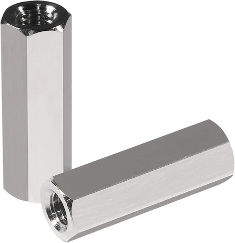 Hex Coupling Nut Pack of 6 M8 X 1.25-Pitch 24 mm Length Metric Coupling Nuts 304 Stainless Steel Rod Coupling Nuts in Saudi Arabia
