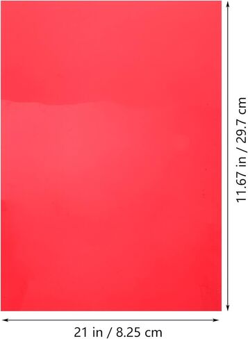 Hemobllo 6pcs صفائح ناشر الضوء الملونة ، مرشحات هلام الضوء البرتقالي PVC للتصوير الفوتوغرافي ، عسر القراءة ، مثالية للتعليم والإضاءة آثار الإضاءة in Kuwait