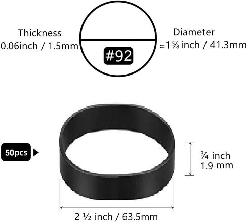 Rubber Bands, #64 Thick Rubber Bands Heavy Duty Rubber Bands, Black Tactical Wide Fat Rubber Bands, Strong Industrial Large Rubber Bands, Elastic Bands for office supplies Fishing in Saudi Arabia