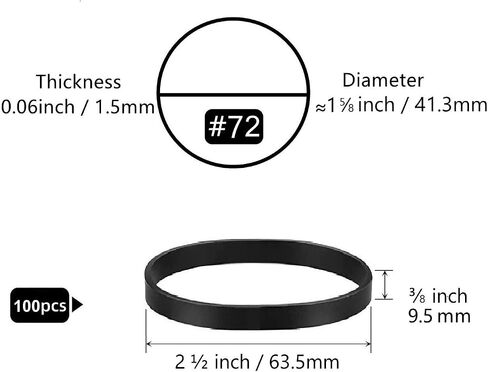 Rubber Bands, #64 Thick Rubber Bands Heavy Duty Rubber Bands, Black Tactical Wide Fat Rubber Bands, Strong Industrial Large Rubber Bands, Elastic Bands for office supplies Fishing in Saudi Arabia
