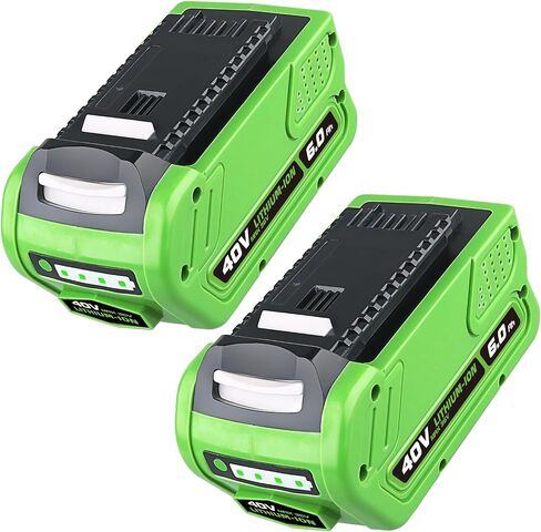 عبّارة 1 حزمة 6.0AH 40V استبدال بطارية الليثيوم لـ Greenworks 40V G-Max 29472 29462 29252 20202 22262 25312 20302 20672 25302 24252 24282 أدوات الطاقة اللاسلكية الأدوات الليثيوم-أيون in Saudi Arabia