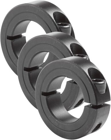 1C-100 Black Oxide Plated Steel One-Piece Clamping Collar, 1" Bore Size, 1-3/4" Outside Diameter, 1/4"-28 x 5/8" Set Screw in Kuwait