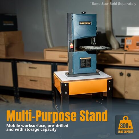 POWERTEC Tool Stand with Wheels, Casters & Melamine MDF Table Top, Power Tool Stand for Miter Saw, Drill Press, Belt Sander, Bench Grinder, Band Saw, Scroll Saw, Planer (UT1008V) in Saudi Arabia