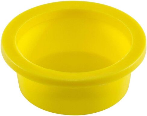 Caplugs Plastic Tapered Cap and Plug with Wide Thick Flange WW-25A, PE-LD, Cap OD 2.063" Plug ID 2.406", Yellow (Pack of 20) in Kuwait