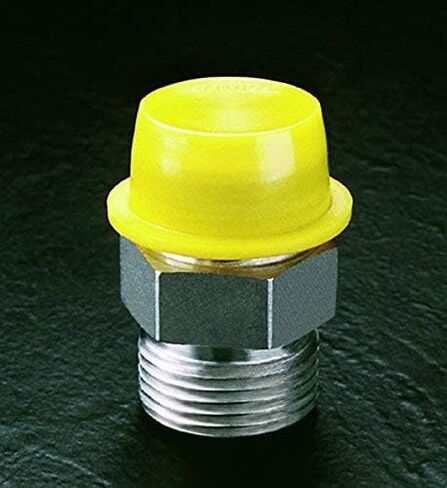 Caplugs Plastic Tapered Cap and Plug with Wide Thick Flange WW-25A, PE-LD, Cap OD 2.063" Plug ID 2.406", Yellow (Pack of 20) in Kuwait