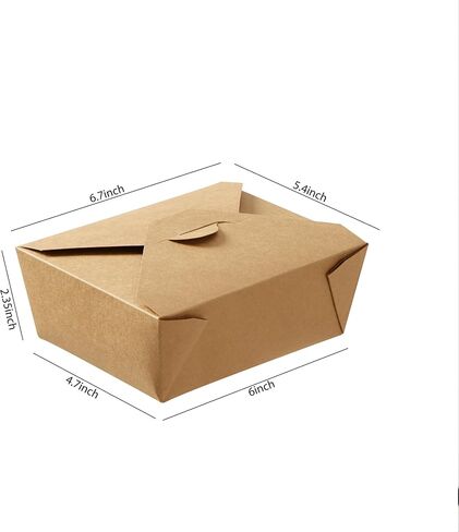 Kraft Paper To Go Boxes, Take Out Food Containers Greaseproof and Heavy Duty, Disposable To Go Containers for Restaurant, Catering and Party (75oz, 200pack) in Saudi Arabia