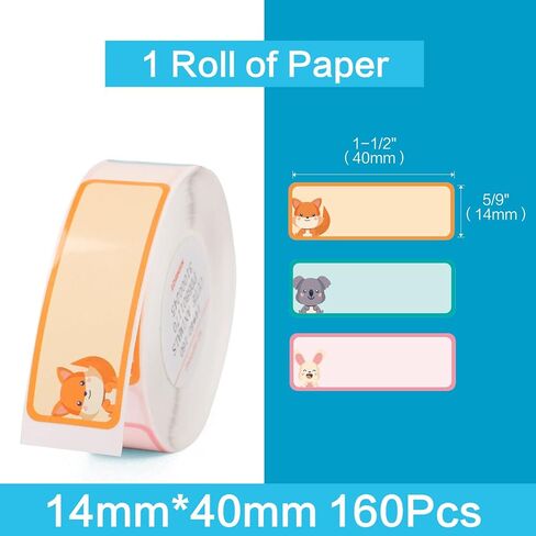 160 Pcs D110/D11/D101 Label Maker Tape Clear Address Labels Name File Folder Waterproof Sticker Labels for Daycare, School, Travel, Baby Bottles, Clothes, Lunch Boxes and Cups, School Supplies in Saudi Arabia
