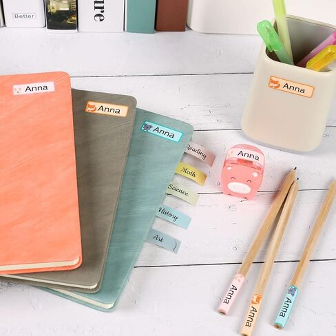 160 Pcs D110/D11/D101 Label Maker Tape Clear Address Labels Name File Folder Waterproof Sticker Labels for Daycare, School, Travel, Baby Bottles, Clothes, Lunch Boxes and Cups, School Supplies in Saudi Arabia