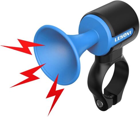 YUKI Electric Bike Horn, 120dB Electronic Bicycle Bell 300mAH Rechargeable Scooter Horn IPX5 Waterproof, Loud Bike Bell for Adults/Kids in Saudi Arabia
