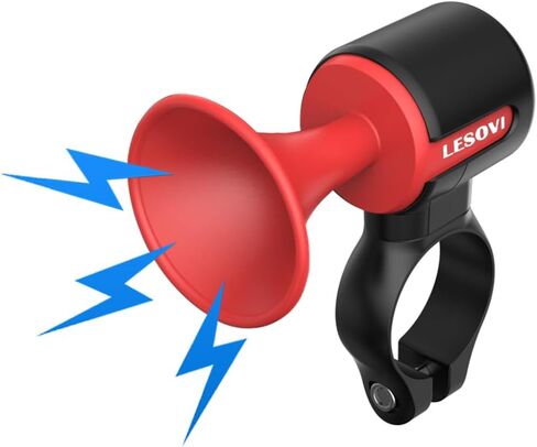 YUKI Electric Bike Horn, 120dB Electronic Bicycle Bell 300mAH Rechargeable Scooter Horn IPX5 Waterproof, Loud Bike Bell for Adults/Kids in Saudi Arabia