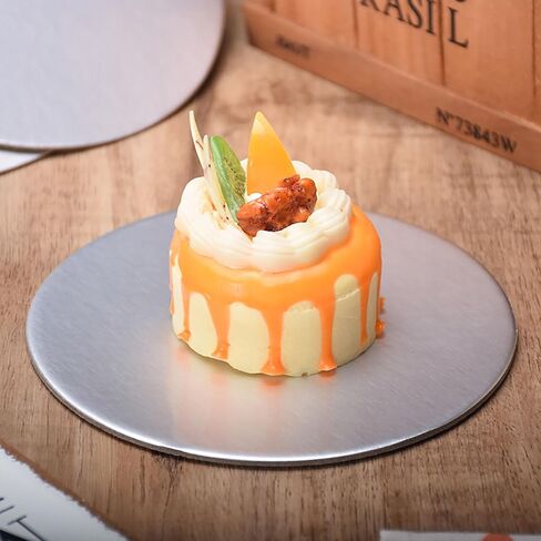 4 عبوات من ألواح الكيك 6، 8، 10، 12 بوصة من الورق المقوى لقاعدة الكيك من رقائق الذهب ودوائر الكيك الدائرية لتزيين الكيك (4 عبوات ذهبية) in Kuwait