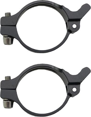 TAODAN 2PCS Bicycle Front Derailleur Clamp Ring 34.9mm Aluminium Alloy Front Derailleur Clamp Straight Locking Type Conversion Clamp Ring Type for Mountain Bike Dirt Bike Road Bike BMX in Saudi Arabia
