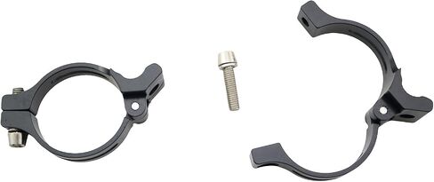 TAODAN 2PCS Bicycle Front Derailleur Clamp Ring 34.9mm Aluminium Alloy Front Derailleur Clamp Straight Locking Type Conversion Clamp Ring Type for Mountain Bike Dirt Bike Road Bike BMX in Saudi Arabia