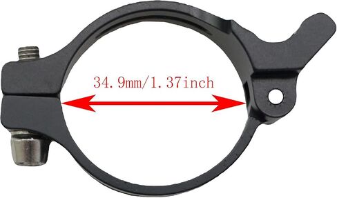 TAODAN 2PCS Bicycle Front Derailleur Clamp Ring 34.9mm Aluminium Alloy Front Derailleur Clamp Straight Locking Type Conversion Clamp Ring Type for Mountain Bike Dirt Bike Road Bike BMX in Saudi Arabia