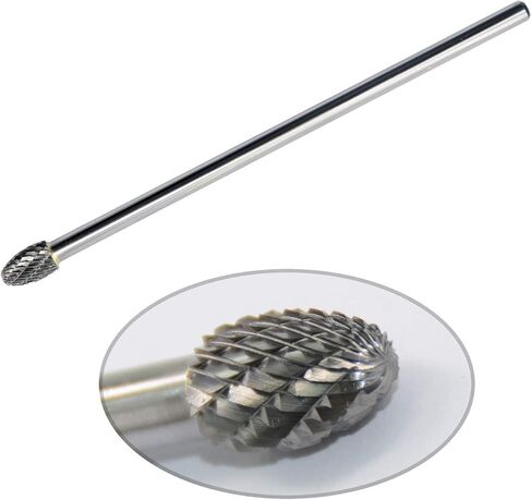 SE-5L6 Tungsten Carbide Burr Lengthened Rotary File Oval Egg Shape Double Cut with 1/4''Shank for Die Grinder Drill Bit in Saudi Arabia
