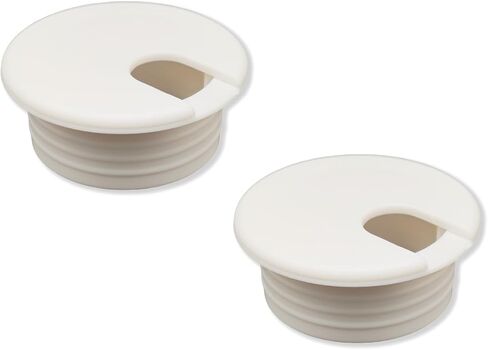 2 حزمة من حلقات سلك المكتب الأسود مقاس 1-1/2 بوصة، غطاء فتحة كابل سلك 38 مم، منظم سلك إدخال فتحة سلك المكتب للكمبيوتر والمكتب والمنزل in Kuwait