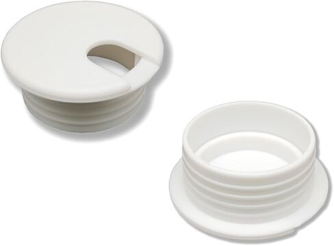 2 حزمة من حلقات سلك المكتب الأسود مقاس 1-1/2 بوصة، غطاء فتحة كابل سلك 38 مم، منظم سلك إدخال فتحة سلك المكتب للكمبيوتر والمكتب والمنزل in Kuwait