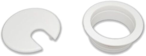 2 حزمة من حلقات سلك المكتب الأسود مقاس 1-1/2 بوصة، غطاء فتحة كابل سلك 38 مم، منظم سلك إدخال فتحة سلك المكتب للكمبيوتر والمكتب والمنزل in Kuwait