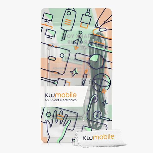 حافظة kwmobile Crossbody متوافقة مع حافظة Apple iPhone 12 Pro Max - غطاء هاتف شفاف من مادة TPU مع حزام حبل قصير - أسود/شفاف in Saudi Arabia
