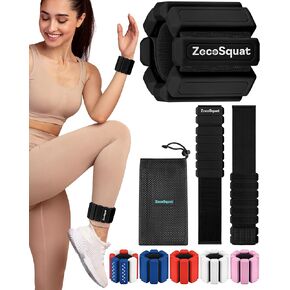 Ankle Weights for Women and Wrist Weights for Women at Home - Arm and Leg Weights, Non-Slip Desig, Set of 2 (1 lb each)