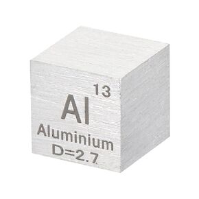 PATIKIL Vanadium Cube, 10mm V Density Cube High Density Element Cube Unique Metal Cube Periodic Table of Elements Collections Lab Experiment Teacher Scientific Classes