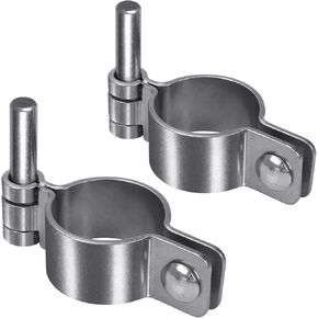 304 Stainless Steel Thick Gate Hinges, Heavy Duty Chain Link Fence Parts, 2Pack Chain Link Fence Gate Frame Hinge for 1-3/8'' Outer Diameter Post/Pipe, Female Gate Hinge with 5/8'' in Kuwait