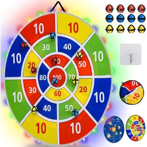 29"/73cm Dart Board with 12 Balls and 12 Darts, Board Games for Kids 4-6-8-12, Stocking Stuffers for Kids Boys Teen, Kids Toys Carnival Games for Indoor Outdoor