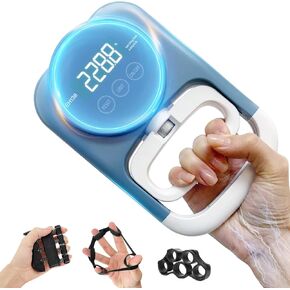Grip Strength Trainer Hand Dynamometer - Grip Strength Tester Hand Exerciser with Potenciador de Agar de mano Novice Friendly Adjustable Handle for School Home Sports Use (265 Lbs / 120 Kgs)