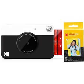 KODAK Printomatic Full-Color Instant Print Digital Camera - 75 Sheets Bundle - Prints On Zink 2x3 Sticky-Back Photo Paper - 5MP, Portable, Creative Fun Gift for Birthday, Christmas, Holiday - Green