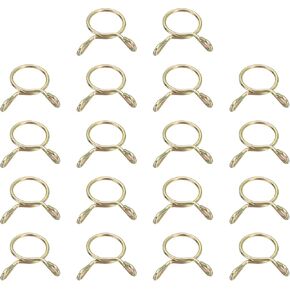 مشابك خرطوم خط الوقود من uxcell، 30 قطعة 4 مم معرف 4.8 مم بحد أقصى. ID 65Mn أنابيب المياه الفولاذية أنابيب الهواء الربيع خرطوم المشابك للدراجات النارية سكوتر ATV in Kuwait