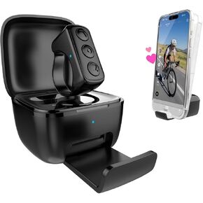 TikTok Scrolling Ring with Phone Stand, Bluetooth Page Turner for iPad/Kindle App/iPhone/Android, Remote Control for TikTok (White)