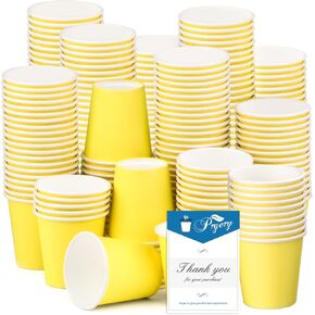 100 Pack 3 oz Paper Cups, Bathroom Cups Disposable,Moushwash Cups Small Snack Cups for Water, Juice,Candy Ideal for Party Bathroom and Office