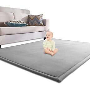 Memory Foam Baby Mats Wider, Thicker, and Flame Retardant – Perfect for Tummy Time, Super Soft and Thick