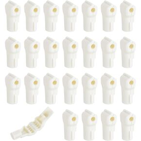 uxcell 50pcs Peg Hook Locks Stop Locks, 6mm ABS Pegboard Display Hook Security Lock, Anti Sweep Theft Stop Locks for Retail Shop and Shopping Center Pegboard Display, Red