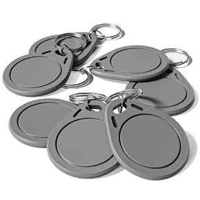 50 PCS Mifare Ultralight C ULC RFID Keyfobs NFC Key fob Token Tag Key Cards, 13.56MHz Contactless Ticket IC MF0ICU2 Gray RFID Key Fobs, Compatible with Upgraded SAFLOK, KABA, ONITY and Salto Locks