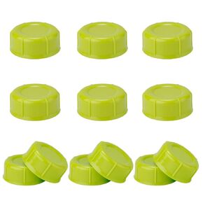 12pcs Narrow Baby Bottle Caps for Dr Brown, BPA-Free Travel Bottle Caps Leakproof Baby Bottle Storage Lids with Sealing Gasket Replacement Parts for Medela Ameda (White)