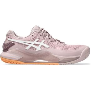ASICS Women's GEL-RESOLUTION 9 Tennis Shoes, 8, WATERSHED ROSE/WHITE