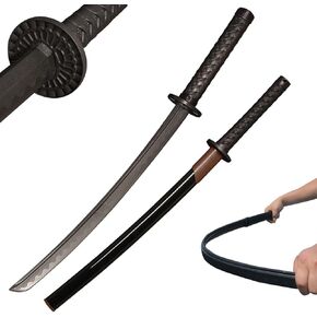 Polypropylene Plastic Training Sword Thickened Blade Katana with Scabbard