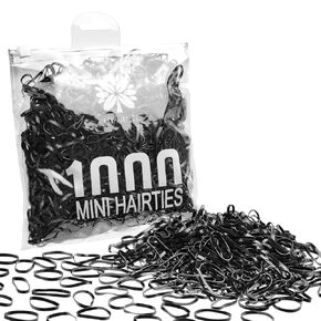 1000pcs Brown Mini Rubber Bands, Soft Small Hair Ties for Kids Toddlers Girls, Elastic Ponytail Accessories, No Damage Baby Hair Styling (Brown)