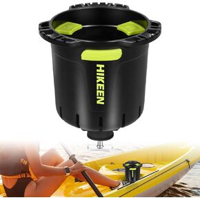 Kayak Cup Holder with Rubber Tab, Multi-Functional Cup Holder for Kayak Water Bottle Holder, Drinks Holder, Fishing Tool, Lures Storage, Kayak Track Mount Install