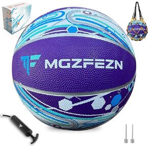 Kids Basketball Size 7 Size 5Outdoor Indoor Youth Girls Performance Game 29.5 Basketball Made for All Surface Indoor Outdoor Basketball Games with Pump