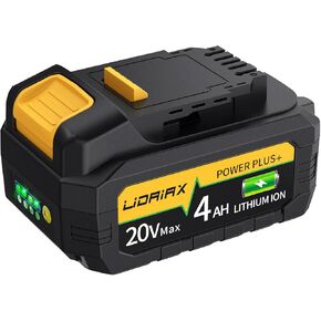 100% Ture Capacity Replacement for Dewalt 20V Max Battery, Automotive Power Cell for Dewalt 20v Battery, V0 Highest Grade Fireproof Case, Longer Runtime - 4.0AH, 1 Pack