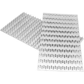 10-Pack 4x6 Inch Pronged Truss Plates, Galvanized Steel Flat Mending Brackets for Wood Timber Connectors and Roofing Trusses, 19 Gauge in Saudi Arabia