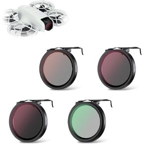 JJC ND Filter Kit for DJI NEO Drone, Multi-Coated 4-Pack (ND8 ND16 ND32 CPL) Filter with Ultra Lightweight Aluminum Frame