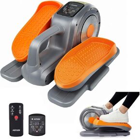 Under Desk Elliptical Electric Mini Elliptical Training Machines Seated Pedal Exerciser with Display Monitor and Remote Control Home Office Steppers Exercise