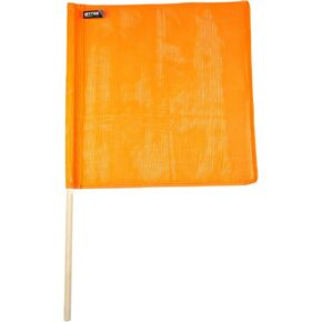 Mytee Products Red Safety Flags for Trucks with Dowel, DOT Compliant - 18 Inch x 18 Inch High Visibility Vinyl Mesh Warning Flags, 4 Pack