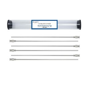 Rachel's Closeouts 6 Packs of 10 Gauge Needle 10-inch Stainless Steel Blunt Tip Needle Industrial Dispensing Needle | Luer Lock Needle | Syringe Needles |